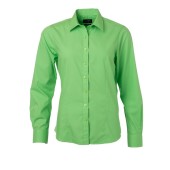 Ladies' Shirt Longsleeve Poplin - lime-green - 3XL