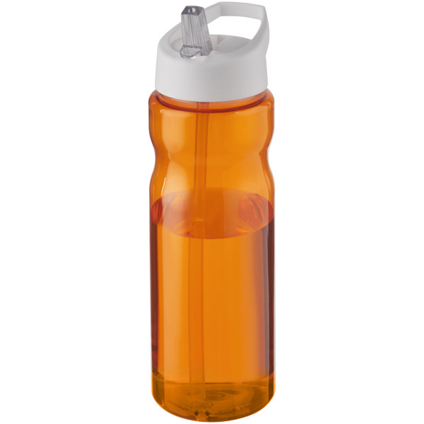 H2O Active® Eco Base 650 ml spout lid sport bottle - Orange/White
