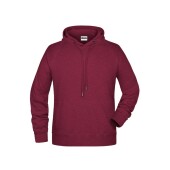 Men's Hoody - burgundy-melange - M