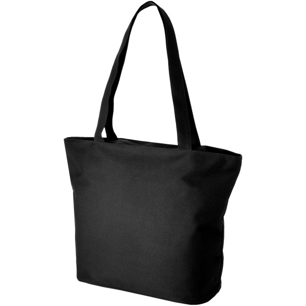 Panama zippered tote bag 20L - Solid black