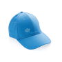 Impact 6 panel 280gr Recycled cotton cap with AWARE™ tracer, tranquil blue