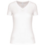 Dames sport-t-shirt V-hals White L