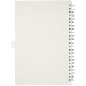 Dairy Dream referentie A5 spiraal notitieboek gemaakt van gerecyclede melkpakken - Gebroken wit
