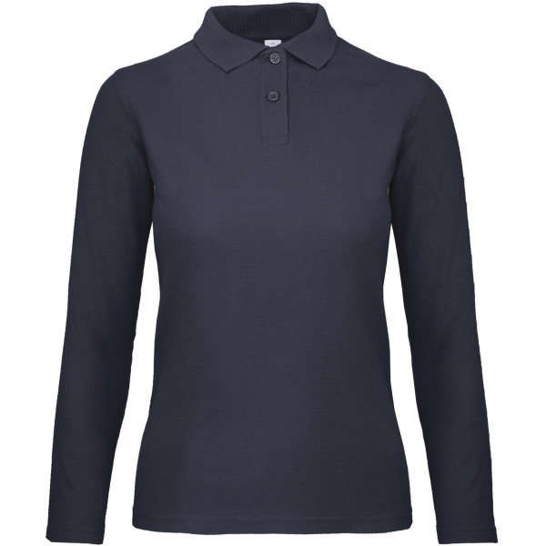 ID.001 Ladies' long-sleeve polo shirt Navy XXL