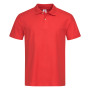 Stedman Polo SS for him 186c scarlet red XL