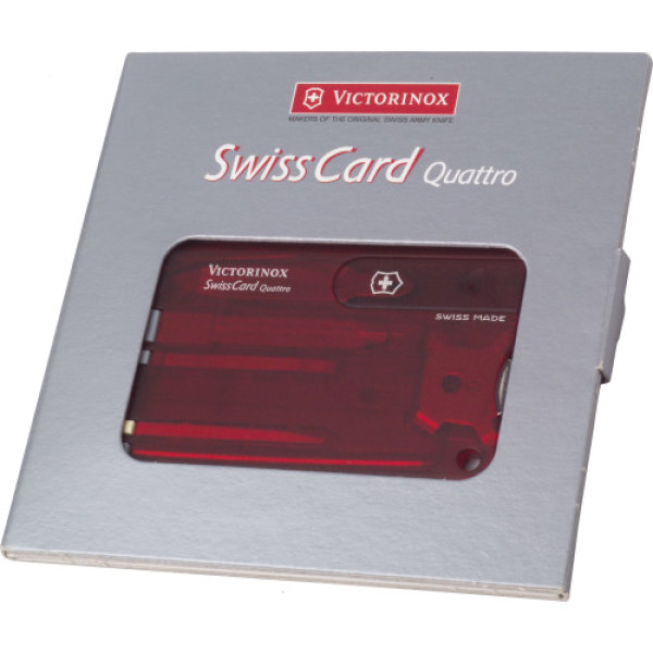 Nylon Victorinox SwissCard Quatro multitool blauw