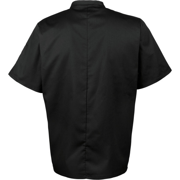 Short Sleeve Chefs Jacket Black 4XL