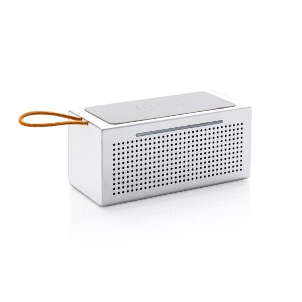 Vibe speaker met 5W draadloze oplader, grijs