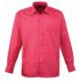 Long Sleeve Poplin Shirt, Hot Pink, 18.5, Premier