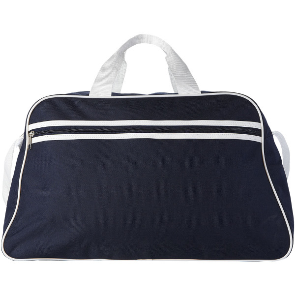 San Jose 2-stripe sports duffel bag 30L - Navy/White
