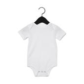 Baby Jersey Short Sleeve One Piece - White - 18-24