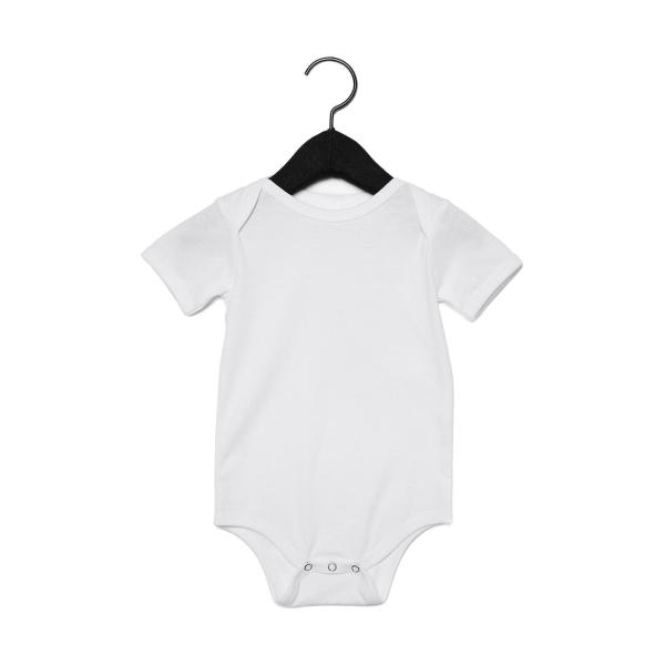 Baby Jersey Short Sleeve One Piece - White