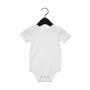 Baby Jersey Short Sleeve One Piece - White
