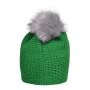 MB7120 Fine Crocheted Beanie - fern-green/silver - one size
