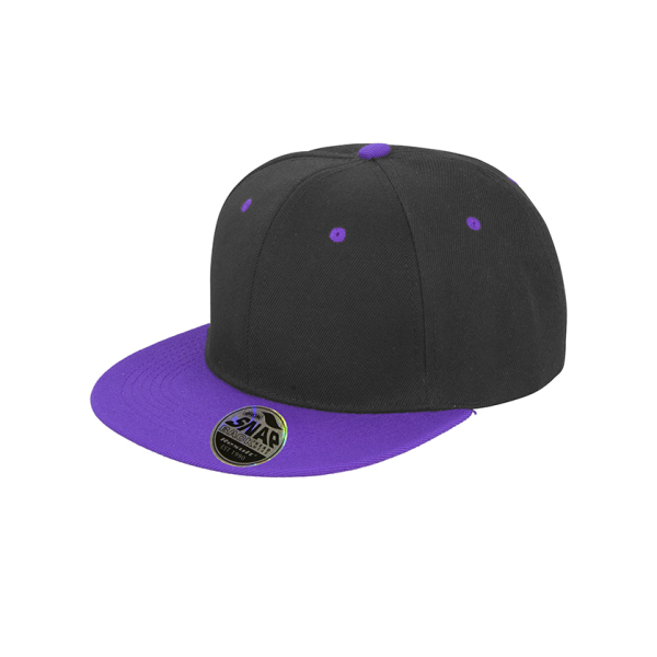 Bronx Original Flat Pzak Dual Cap - Black/Purple - One Size