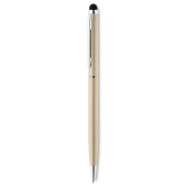 Neilo Touch balpen stylus gerecycled alu blauwe inkt - champagne