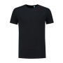 L&S T-shirt crewneck fine cotton elastane Black-3XL