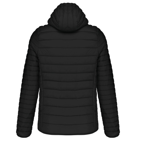 Men's lightweight hooded padded jacket Black 4XL
