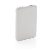 High density 5.000 mAh zakformaat powerbank, wit