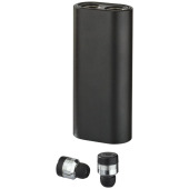 True Wireless oordopjes en 2000 mAh powerbank True Wireless oordopjes en 2000 mAh powerbank