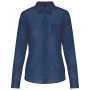 Overhemd in onderhoudsvriendelijk polykatoen-popeline dames Deep Blue 4XL Overhemd in onderhoudsvriendelijk polykatoen-popeline dames Deep Blue 4XL