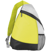 Armada polyester sling rugzak 10L - Lime/Zwart/Grijs