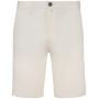 Heren bermuda  chino- 235 gr/m2 Ivory 36 FR