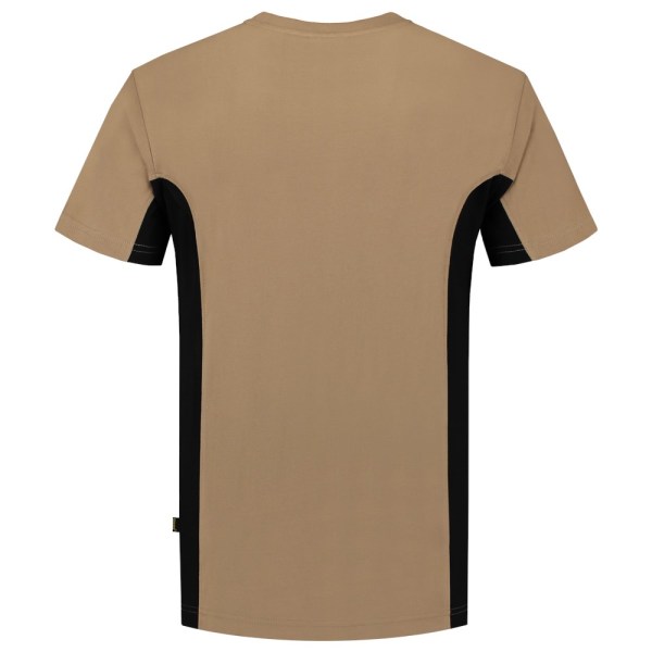 T-shirt Bicolor Borstzak Outlet 102002 Khaki-Black 4XL