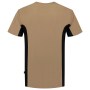 T-shirt Bicolor Borstzak Outlet 102002 Khaki-Black 3XL