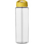 H2O Active® Vibe 850 ml sportfles met tuitdeksel - Transparant/Geel