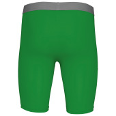 Long base layer sports shorts Green S