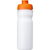 Baseline® Plus 650 ml sportfles met kanteldeksel - Wit/Oranje