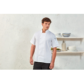 Short Sleeve Chefs Jacket White XS