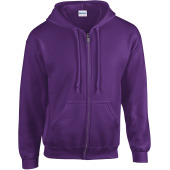 Heavy Blend™Adult Full Zip Hooded Sweatshirt Purple M