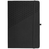 Soft touch patroon A5 notitieboek - Zwart