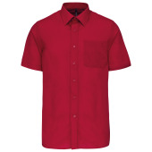 Ace - Heren overhemd korte mouwen Classic Red 3XL