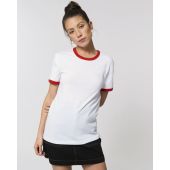 Ringer - Uniseks T-shirt met contrasterende boorden - XL