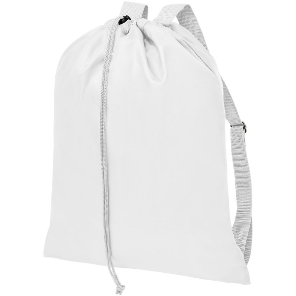 Oriole drawstring backpack with straps 5L - White