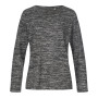 Stedman Sweater Knit Melange for her dark grey melange M
