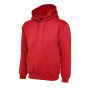 Ladies Deluxe Hooded Sweatshirt - 2XL - Red