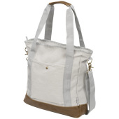 Harper katoenen canvas draagtas met rits Harper katoenen canvas draagtas met rits