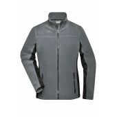 Ladies' Workwear Fleece Jacket - STRONG - - carbon/black - 4XL