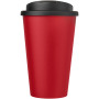 Americano® 350 ml tumbler with spill-proof lid - Red/Solid black
