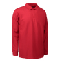 PRO Wear long-sleeve polo shirt | press stud - Red, S