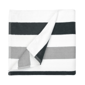 Beach Towel Stripe - Anthracite/Light Grey