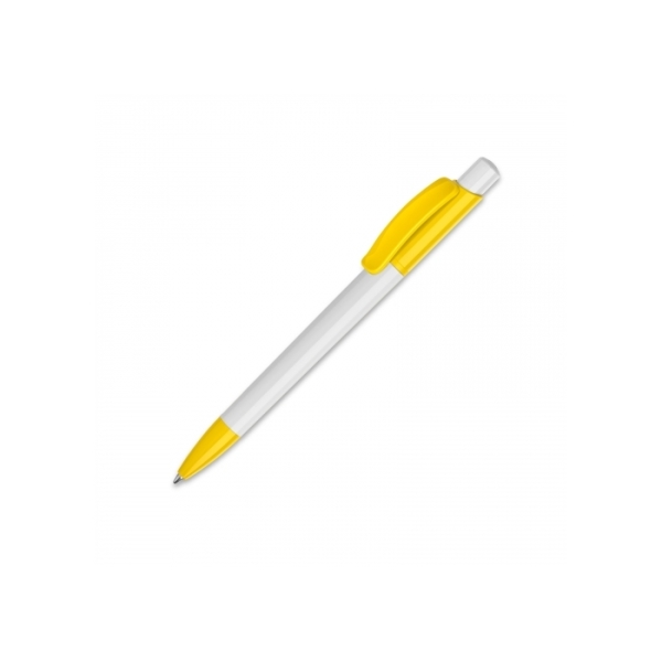 Ball pen Kamal hardcolour - White / Yellow