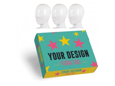Set van 3 maskers in custom-made geschenkdoos