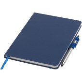 Crown A5 notitieboek met stylus balpen - Blauw