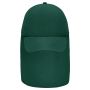 MB6243 6 Panel Cap with Neck Guard donkergroen one size