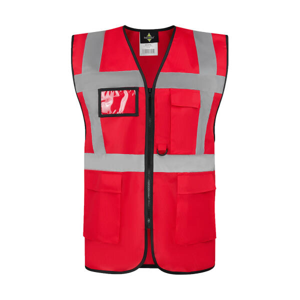 Executive Safety Vest "Hamburg" - Red - S